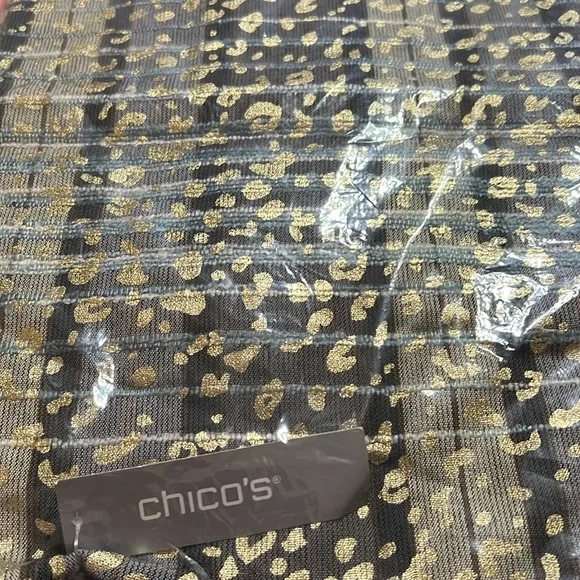 Chico’s oblong foil animal print scarf - Picture 5 of 5